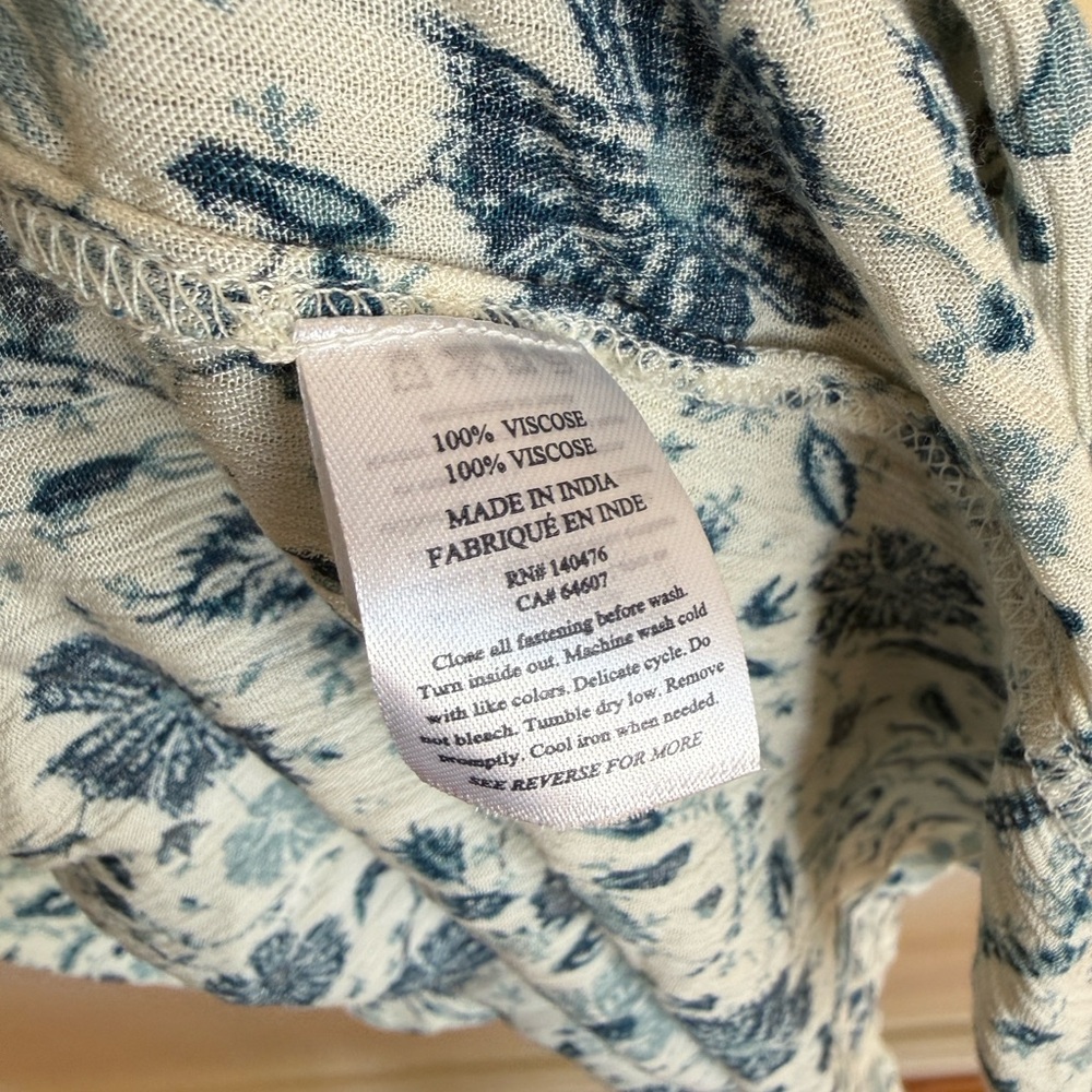 Faherty Sorrento Dress Floral Size Large - Picture 11 of 13